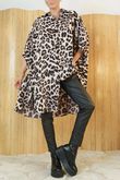 Leopard Shirt Tunic Rose /14=